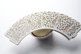 Kuke 24 pcs Seabed Leaf Laser Cut Cupcake Wrappers Cupcake Liners Muffin Container for Baby Shower Baby Birthday... N5