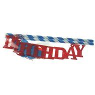 Hangnuo 1 Set DIY Cake Toppers Flags Banner Birthday Cake Flags Decoration N24