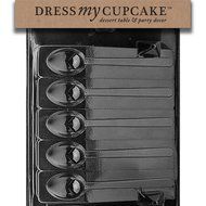 Dress My Cupcake Chocolate Candy Mold, Mocha Spoon