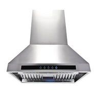 54" 1200 CFM Ducted Island Range Hood