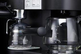 KRUPS XP1600 Coffee Maker and Espresso Machine Combination, Black N7