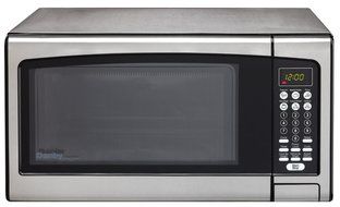 Microwave Oven Premium Compact Portable Countertop Electric Stainless Steel Turntable 1000 Watt Cookware N2