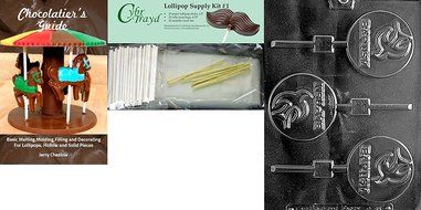 Cybrtrayd R065 Baptism Lolly Chocolate Candy Mold with Exclusive Cybrtrayd Copyrighted Chocolate Molding Instructions... N4