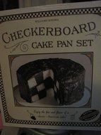 Williams Sonoma Chicago Metallic Checkerboard Cake Pan Set - 4 Piece N3