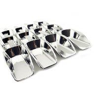 Adorox Silver Plastic Wedding Baby Shower Dessert Party Candy Scoops 2 Oz. Scoop (12 Pieces) N3