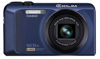 Casio Exilim EX-ZR200 High Speed 16 MP, 12x Optical Zoom Compact Digital Camera (Blue)