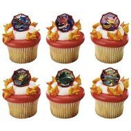 Planes 2 Fire and Rescue Piston Peak Rescue Team Cupcake Rings - 24 pcs