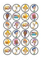 EDIBLE IMAGE-BUBBLE GUPPIES CREW -24 -CUPCAKE TOPPERS
