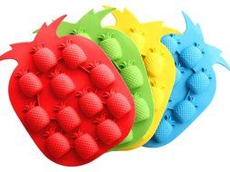 C-Pioneer DIY Ananas Pattern Silicone Juice Ice Cube Tray Mould Maker Mold fr Bar Cocktail