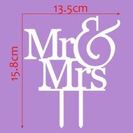 Cake Topper Of Bridal Or Party Mr And Mrs N2
