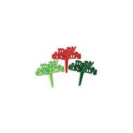 12 ~ Merry Christmas Picks ~ Designer Cupcake Toppers ~ LOOK!!!