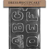 Dress My Cupcake DMCL004 Chocolate Candy Mold, Letters-A, B, C, D, E, F by Dress My Cupcake