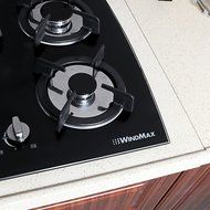 30" Tempered Glass Built-in Kitchen 5 Burner Oven Gas Cooktops Black