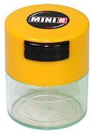 Minivac TV1-CBK - 10g to 30 gram Vacuum Sealed Container Black Cap &amp; Clear Body N6