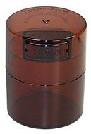 Minivac TV1-CBK - 10g to 30 gram Vacuum Sealed Container Black Cap &amp; Clear Body N8