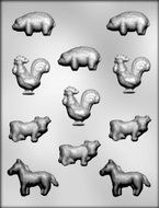 CK Products Farm Animals Chocolate Mold