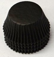 50 Black Cupcake Liners Baking Cups STANDARD SIZE