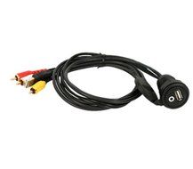 CLARION Marine Grade USB and AUX AV Input Jack, MFG# 01-CCAUSBAV / CLAR-01-CCAUSBAV /