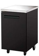 UBB-1 Narrow Solid Door Back Bar Cooler Stainless Steel Top and LED Lighting N2
