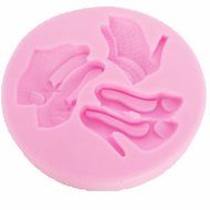 High Heel Shoes Silicone Cake Decorating Mold, Sugarcraft Fondant Gunpaste Cake Decoration Cupcake Topper Icing...