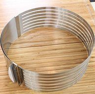 CXLKST Adjustable Circular Layered Mousse Ring 24-30CM Retractable Telescopic N4