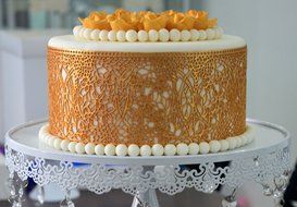 Art Nouveau SLM01 Silicone Lace Cake Mat Floral Edible Sugar Mould