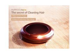 PUPPYOO Intelligent Robotic Vacuum Cleaner Self-Charging &amp; Side Brush for Home Remote Control Household Robot... N9