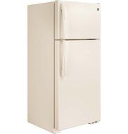 Ge REFRIGERATORS 1890774 Energy Star 15.5 Cu. ft. Top Freezer Refrigerator, Bisque, Reversible Door Swing N4