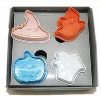 Autek 4x 3D Halloween Decoration Fondant Cake Cookie Mold Sugarcraft Plunger Cutter(3DMold-09) N3