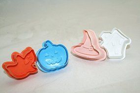 Autek 4x 3D Halloween Decoration Fondant Cake Cookie Mold Sugarcraft Plunger Cutter(3DMold-09) N4