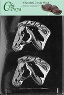 Cybrtrayd A086 Horse Head Chocolate Candy Mold with Exclusive Cybrtrayd Copyrighted Chocolate Molding Instructions