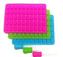 Gummy Bear Candy Mold Set By Custom Kid Cakes &ndash; Premium Quality, Food Grade, FDA Approved Silicone &ndash; 150 Candy... N5