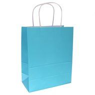 Bright Paper Party Gift Bags With Handles Birthday Wedding Loot Candy Shopping Retail Bag Pouches - Brown, 22... N24