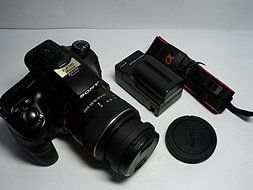 Sony 57 SLT-A57K Alpha 57 Interchangeable Lens Camera with 18-55 Lens Kit - Black (16.1MP) 3.0 inch LCD - International... N3