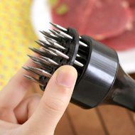 Lisingtool Kitchen Tools,New Meat Meat Tenderizer Needle With Stainless Steel Kitchen Tools (Black) N6