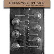 Dress My Cupcake Chocolate Candy Mold, Golf Ball Lollipop