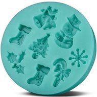 Topnew-Candy Cavity Silicone Chocolate Mold Candy and Gummy Moulds Xmas Supplies H1949 N6