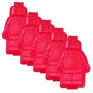 Large Figure Silicone Cake Baking, Gummy Candy, Jello Mold &amp; Ice Cube Tray For Lego Lovers (2 Pieces) N5
