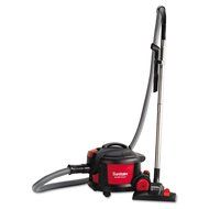Electrolux Sanitaire SC3700A Quiet Clean Canister Vacuum, 9.0 Amp, 11" Cleaning Path, Red/Black N2