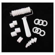 TOOGOO(R) Fondant Ribbon Cutter Roller Embosser Cake Becorating N4