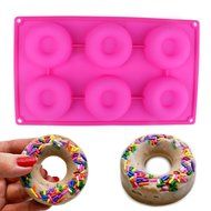 Delidge Premium Baking Pan for Donuts Silicone Bakery Mold Heat Resistance to Bake Circle Shaped Mini Cake Maker... N5