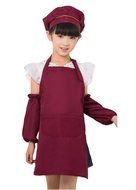 Unisex Kids Cooking Painting Gardening Apron Baking Personalized Childrens Apron(RRD,XL) N8