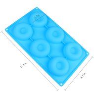 Delidge Premium Baking Pan for Donuts Silicone Bakery Mold Heat Resistance to Bake Circle Shaped Mini Cake Maker... N9