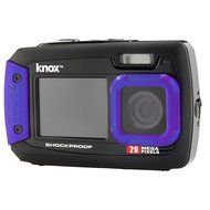 Knox Dual LCD Display 20MP Waterproof &amp; Shockproof Digital Camera (Purple) N28