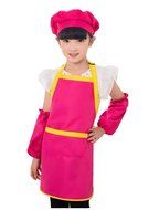 Unisex Kids Cooking Painting Gardening Apron Baking Personalized Childrens Apron(RRD,XL) N11