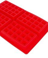 Internet's Best Silicone Mini Ice Cube Tray | Waffle Ice Mold | Candy Cake Chocolate Mold | Red N14