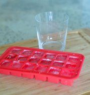 Internet's Best Silicone Mini Ice Cube Tray | Waffle Ice Mold | Candy Cake Chocolate Mold | Red N17