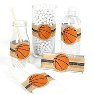 Nothin&#039; But Net - Basketball DIY Party Wrapper Favors - Set of 15