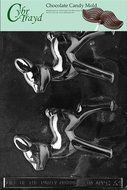 Cybrtrayd C033 Reindeer Life of the Party Chocolate Candy Mold with Exclusive Cybrtrayd Copyrighted Chocolate...