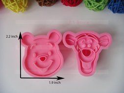 1 Set Cute Laughed Tiger Winne Bear Design Baking Cookie Fondant Cake SugarCraft Biscuit Chocolate Clays DIY Modelling... N3